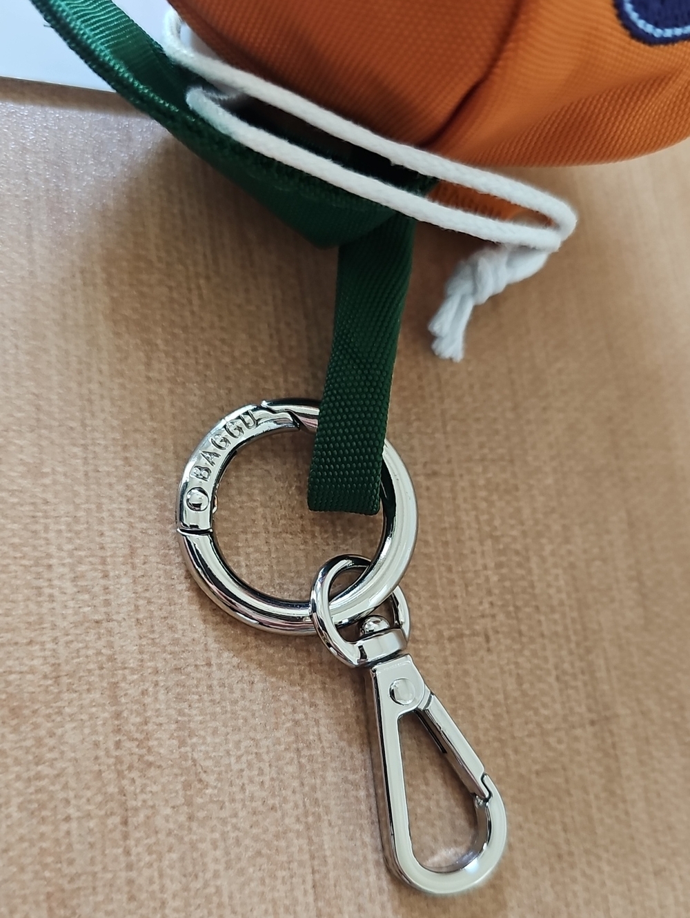 Baggu Mandarin Orange Bag Charm Clementine Keychain - Picture 4 of 4